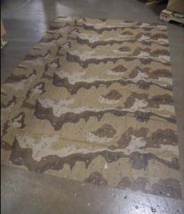 DESERT CAMOUFLAGE MESH COVER 96" X 60" 8415-01-282-3160 NOS