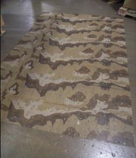 DESERT CAMOUFLAGE MESH COVER 96" X 60" 8415-01-282-3160 NOS