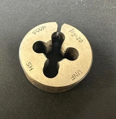 HSS THREAD CUTTING DIE 1/2-20 UNF, 23245, 31186, 1195 NOS