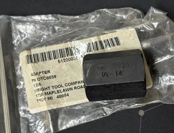 OTC ADAPTER 8039, PT928, 5120-00-357-5182 NOS | Military Truck Parts ...