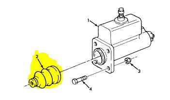 5 TON, M SERIES MASTER CYLINDER BOOT 1549159, 7409313, 104211R1, 2530-00-740-9313 NOS