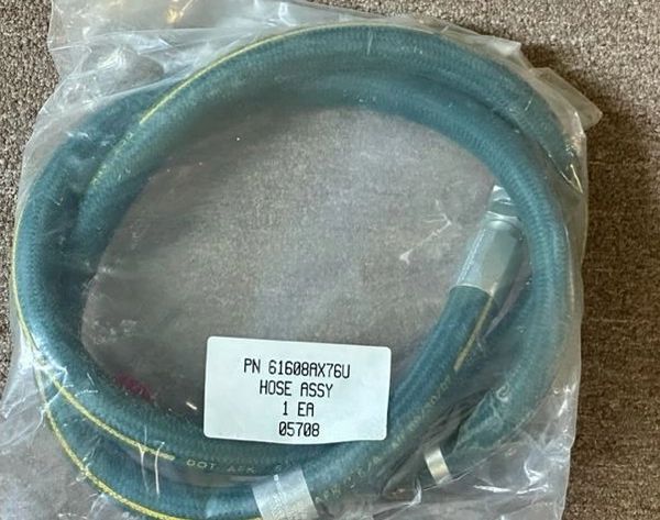 HEMTT HOSE ASYY 61608AX76U, USED WITH AIR DRYER INSTALLATION OTC KIT 4SK390 NOS