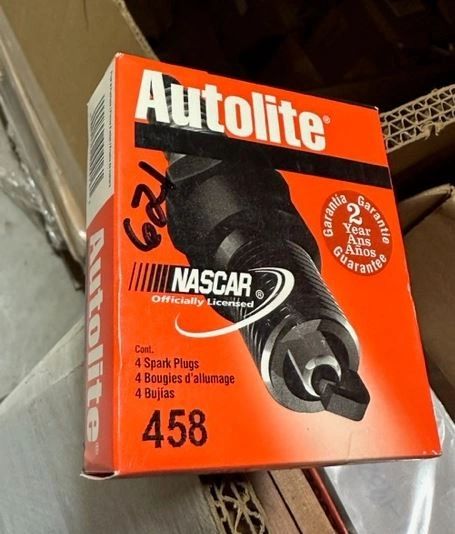 4 AUTOLITE SPARK PLUGS 458 NOS