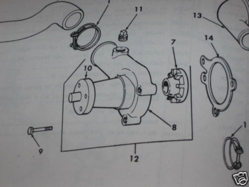 M151 JEEP WATER PUMP 8754598, 2930-00-678-1849 NOS