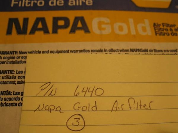 NAPA GOLD AIR FILTER 6440 NOS