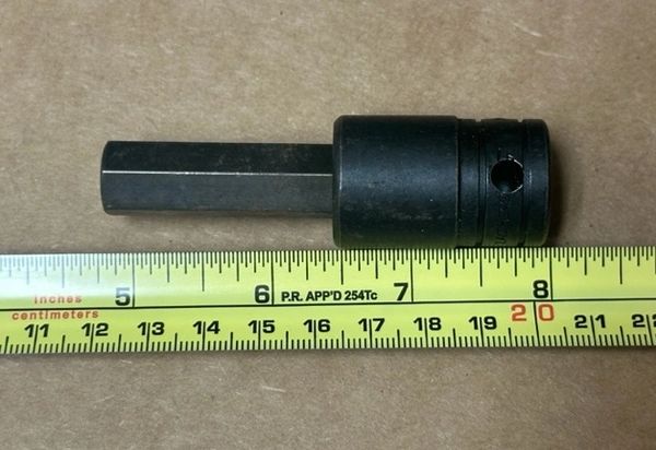 SNAP ON 1/2" HEX BIT SOCKET DRIVER 1/2" DRIVE GSA16E, 5120-01-437-3773 NEW