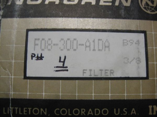 NORGREN FILTER F08-300A1DA NEW