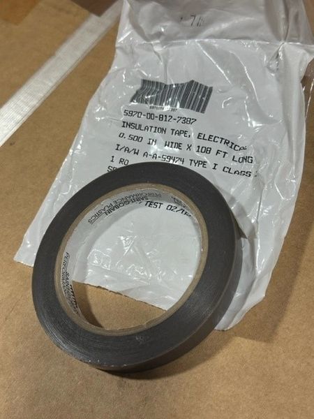 SAINT GOBAIN ELECTRICAL TAPE 156080A, 0.5" X 108 FT, 5970-00-812-7387 NEW