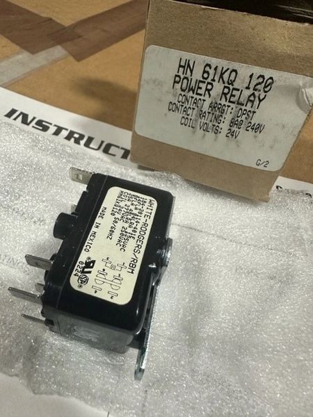 WHITE RODGERS POWER RELAY HN61KQ120, 184-20114-401E NOS