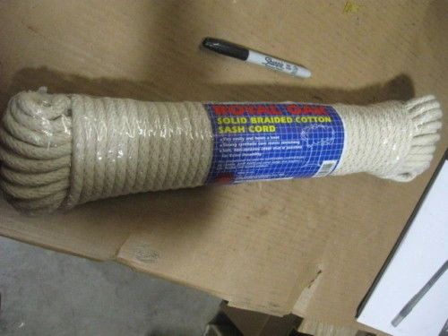 ROYAL OAK 100 FT COTTON BRAIDED SASH CORD 3/8" NEW