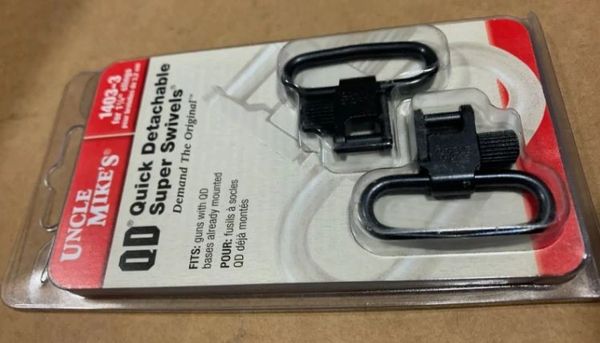 UNCLE MIKES QUICK DETACHABLE SUPER SWIVELS 1403-3 NOS