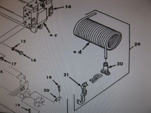 M809 WIRE ROPE FRONT WINCH CABLE AND CHAIN SOCKET 7074517 NOS