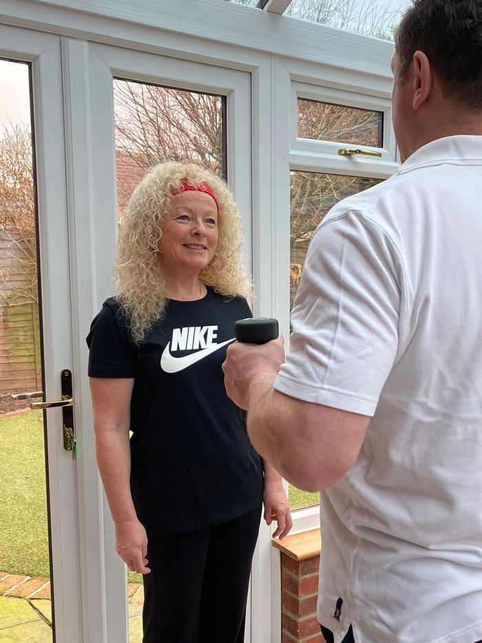 Una Brown Training Client in their own home