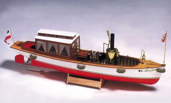 Krick Alexandra Steam Launch with Fittings (K20281C) | High Peak Models