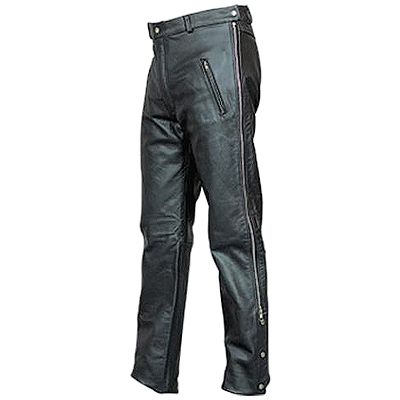 AL2510-Mens Chap Styled Leather Pants