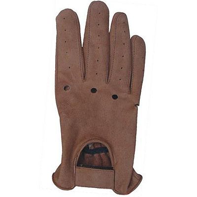AL3028-Brown Leather Driving Gloves