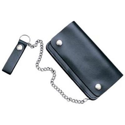 AL3201-Biker's Black Leather wallet