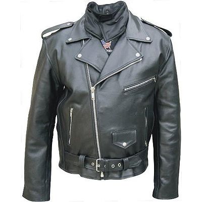 Men's Motorcycle Jacket with Neck Warmer