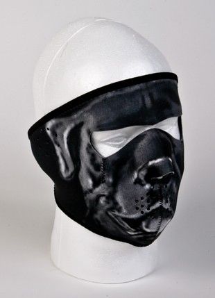 Gray Bulldog Face Mask
