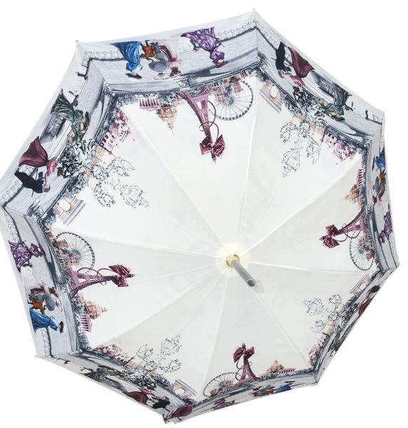 Guy de Jean - Paris 1900 Theme Umbrella - Luxury - Handmade In France