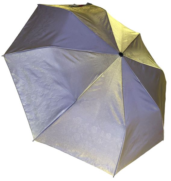 COMPACT IRIDESCENT UMBRELLA - WATERPROOF LAVENDER/YELLOW