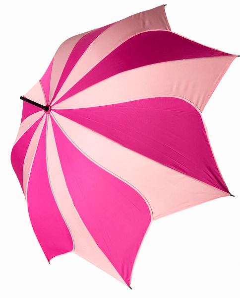 Two Tone Pink Swirl Umbrella/Parasol - Waterproof