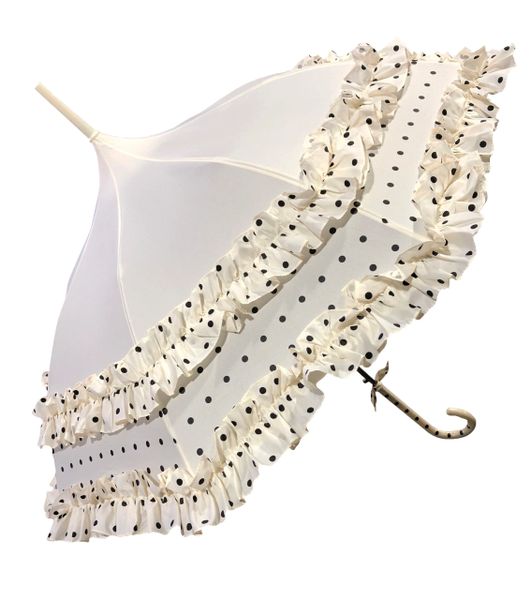 Polka Dots And Frills Umbrella - Waterproof Umbrella and Sun Parasol