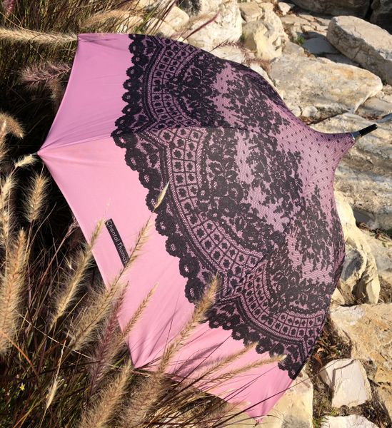 25% off - Delicate By Chantal Thomass - Printed Lace Handmade French Luxury - Waterproof And UV Protection - Display Umbrella - Final sale