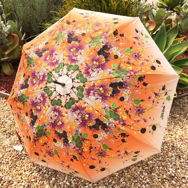 Kimono Orange by Jean-Paul Gaultier - 30%off- Luxury Handmade French - Discontinued - Display Umbrella