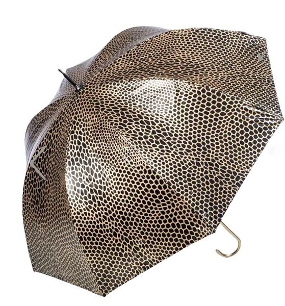 Metallic Snake Print Umbrella - Deep dome shape - UVs protection - 100% shade - Waterproof