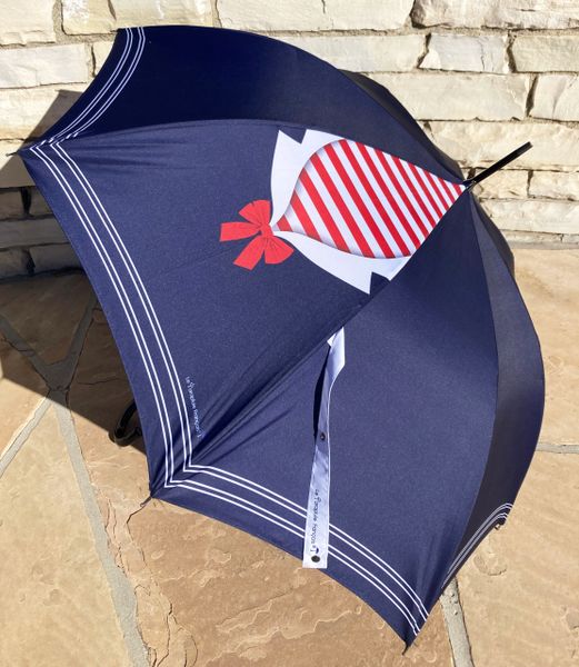 Matelote "Little Sailor" by Guy de Jean - Le Parapluie Francais® Anti-UV Umbrella - Made by hand in France - Auto open