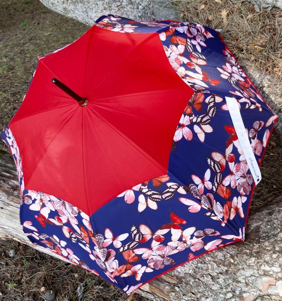 Papillons by Guy de Jean - Le Parapluie Francais® Anti-UV Umbrella - Made by hand in France - Manual open