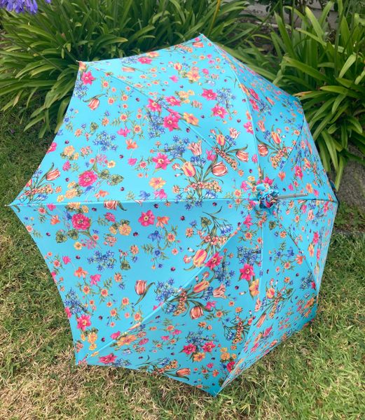 Waterproof Parasol Multifiore by Pasotti - Handmade in Italy - Natural Bamboo Handle - Free Shipping