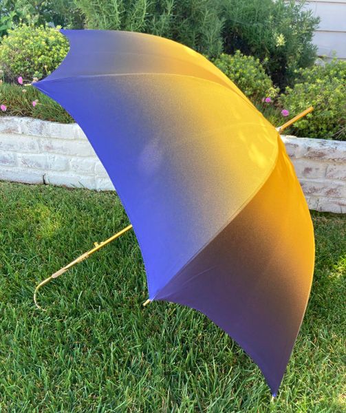 Stunning Gradient Floral Glow umbrella | Crafted by hand in Italy