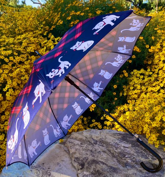 Scottish Cat by Guy de Jean - Le Parapluie Francais® Anti-UV Umbrella - Made by hand in France - Auto open