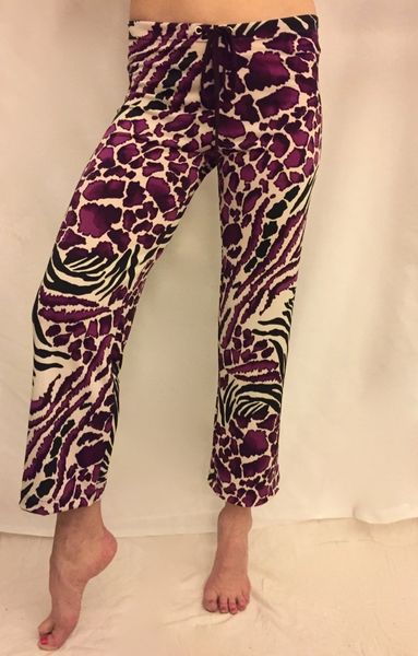 Cropped Yoga Pant in Tiger Lily