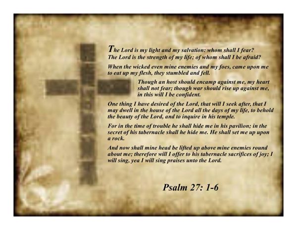 Psalm 27 | Danielle Wesley Designs