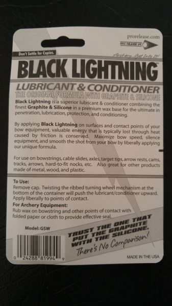 Black Lightning - Graphite/Silicone Wax | Pro Release