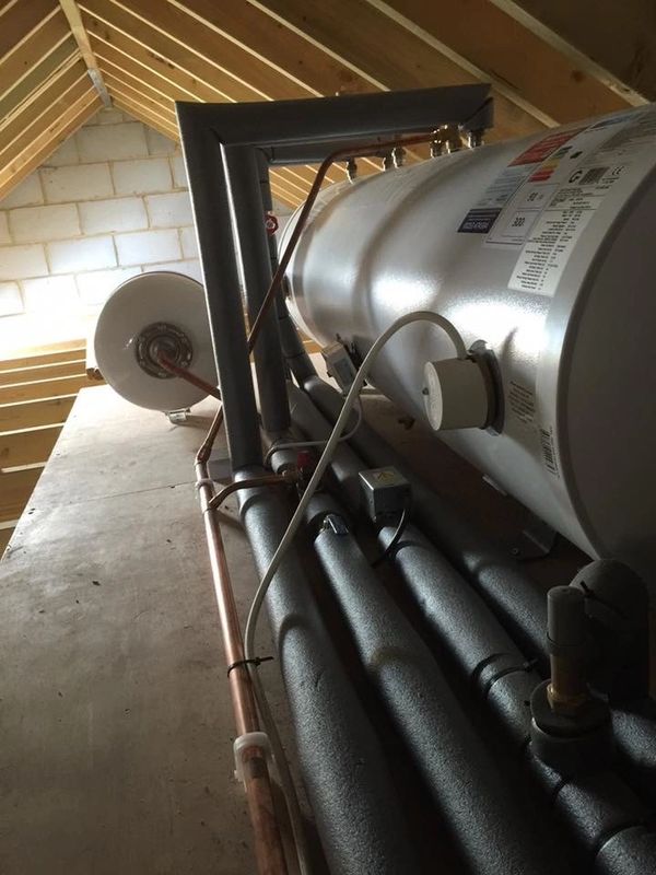 unvented hot water, new boiler, boiler installation, boiler in loft, new bathroom, installation, tap