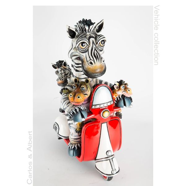 Zebra & Friends on Vespa