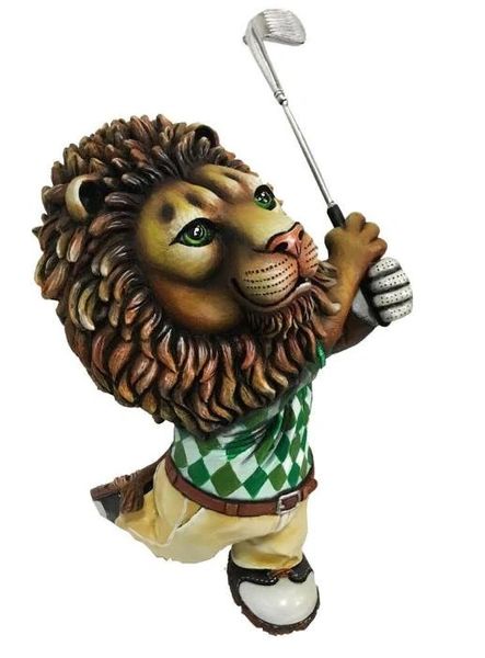 Golfing Lion