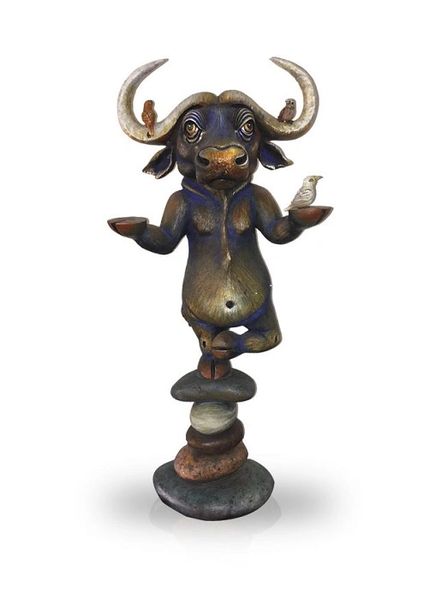 Meditating Water Buffalo- Large