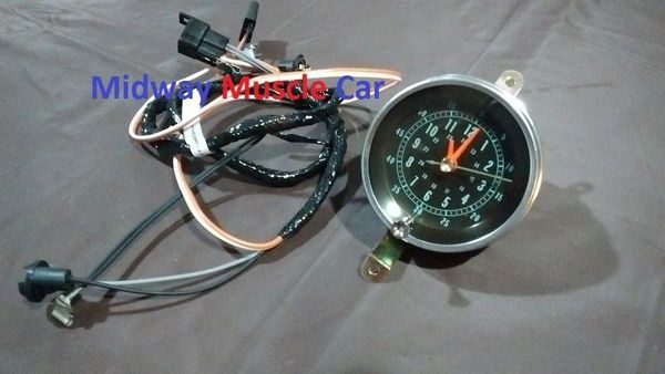 66 67 Chevy chevelle malibu el camino CONSOLE CLOCK & HARNESS new quartz