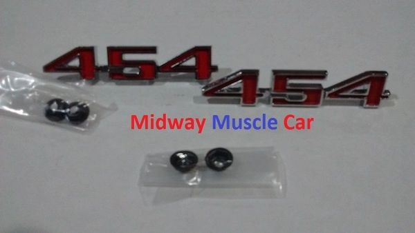 454 Fender Emblem pair 70-74 Chevy Chevelle El Camino