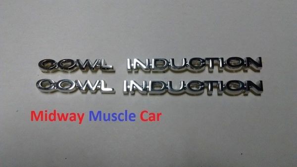 COWL INDUCTION hood emblem badges kit 4 pc 70 71 72 Chevy Chevelle El Camino