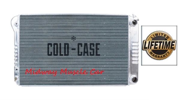 68 69 70 71 72 Chevelle GTO 442 Cutlass Skylark Cold-Case aluminum radiator for LS swap # RPE546A