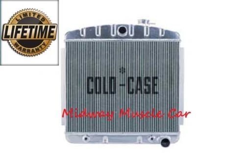 55 56 57 Chevy tri-5 Cold-Case performance aluminum radiator straight 6 mount # RPE563