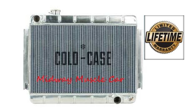 66 67 Chevy Chevelle Cold-Case aluminum performance radiator w/ manual trans # RPE542