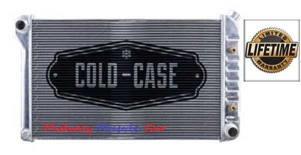 68 69 70 71 72 Chevelle GTO 442 Cutlass Skylark Cold-Case aluminum radiator w/Auto trans # RPE44l