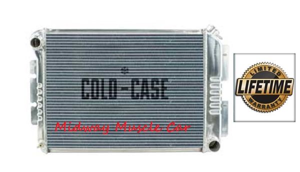 67 68 69 Firebird Camaro BB Cold-Case aluminum performance radiator w/ Manual Trans # RFE11L